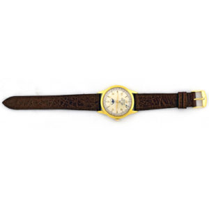 Contex UBG - Reloj Calendario con Fases Lunares, de caballero - Circa 1950