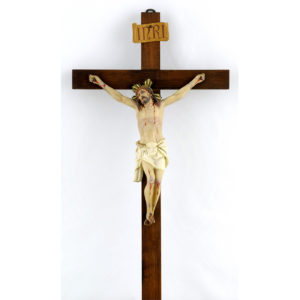 CRUCIFICADO EN ARCILLA. FECHA CA. 1900