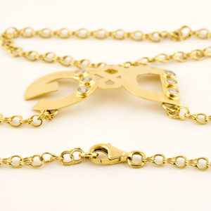 D&G. Pulsera mano-dedo en Oro de 18k. y circonitas.