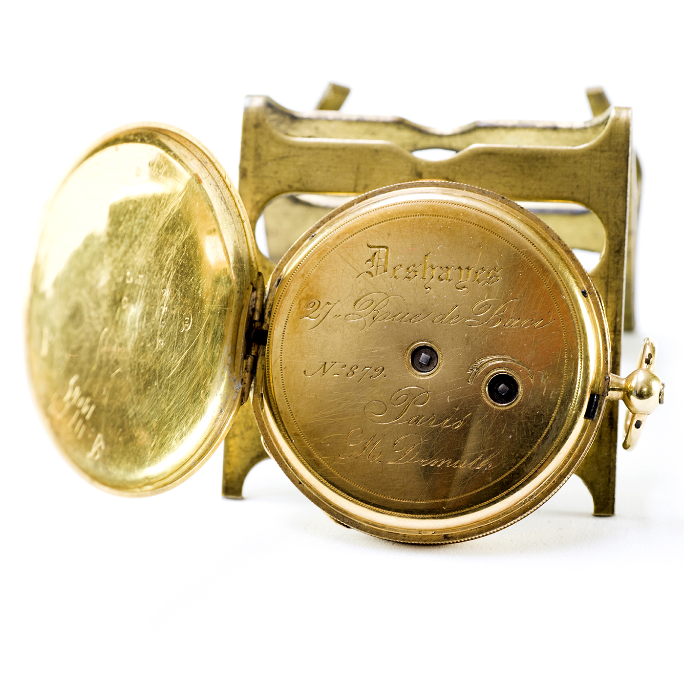 DESHAYES. Reloj Francés de colgar, lepine. Francia, ca. 1890. DESHAYES. Reloj Francés de colgar, lepine. Francia, ca. 1890.