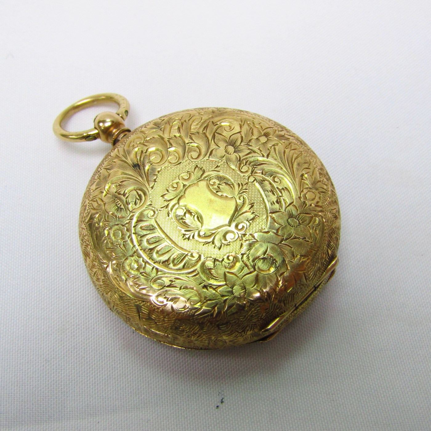 Antique ladies pocket or hanging watch with silver case Jewellery Watches Pocket Watches 19th century. 