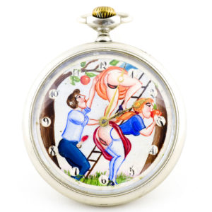 DOXA. Reloj erótico de bolsillo. AUTOMATÓN. Año 1906.