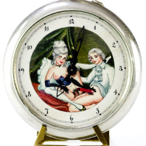 DOXA. Reloj erótico de bolsillo. AUTOMATÓN. Año Ca. 1906. Gran Tamaño.