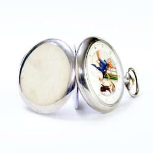 DOXA. Reloj erótico de bolsillo. AUTOMATÓN. Año Ca. 1906. Gran Tamaño.