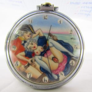 DOXA. Reloj Erótico de Bolsillo. Ca. 1920. Automatón.