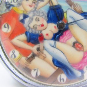 DOXA. Reloj Erótico de Bolsillo. Ca. 1920. Automatón.
