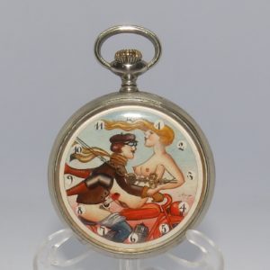 Doxa - Reloj Suizo Erótico de Bolsillo - Circa 1920