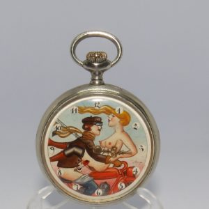 Doxa - Reloj Suizo Erótico de Bolsillo - Circa 1920