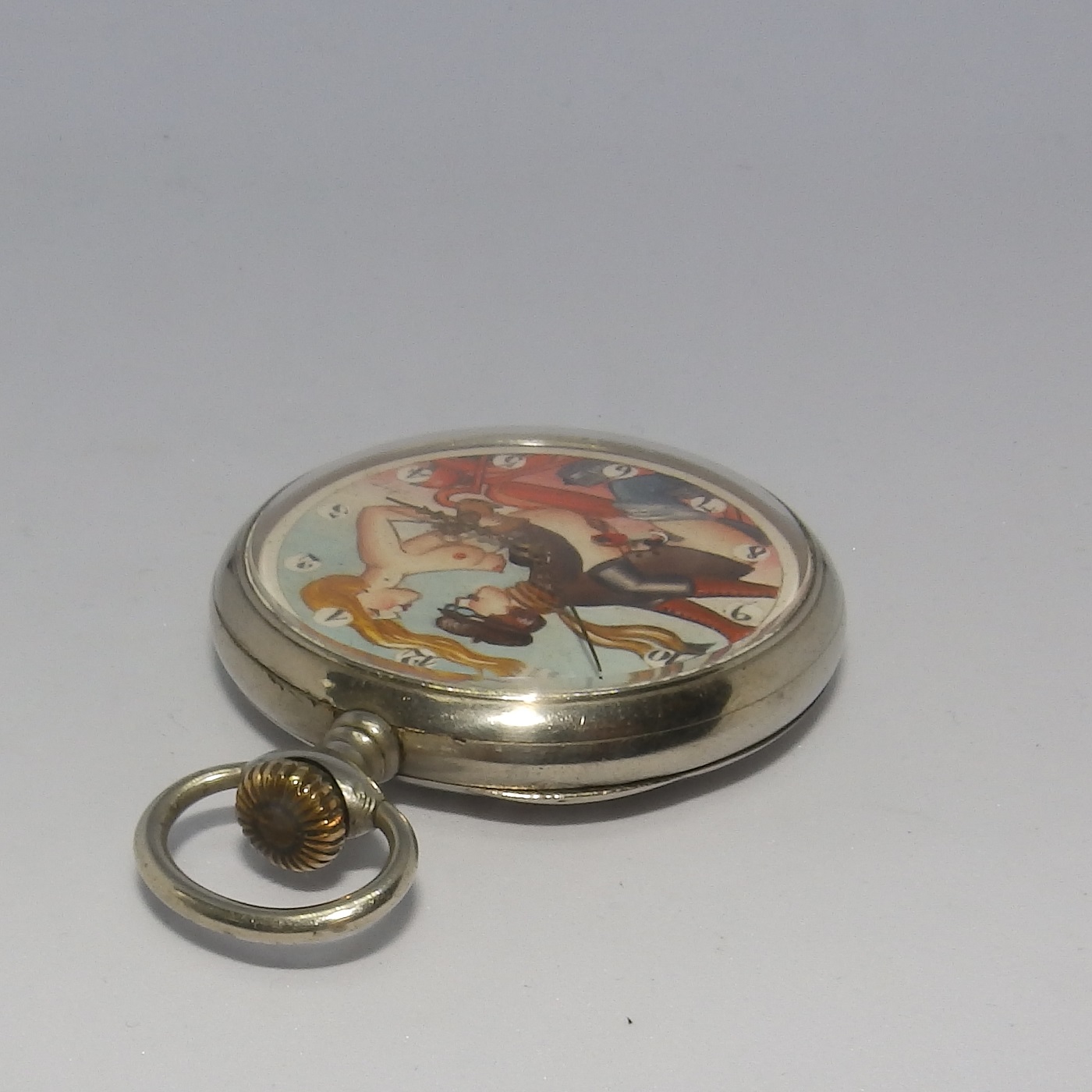 Doxa - Reloj Suizo Erótico de Bolsillo - Circa 1920 Doxa - Reloj Suizo Erótico de Bolsillo - Circa 1920