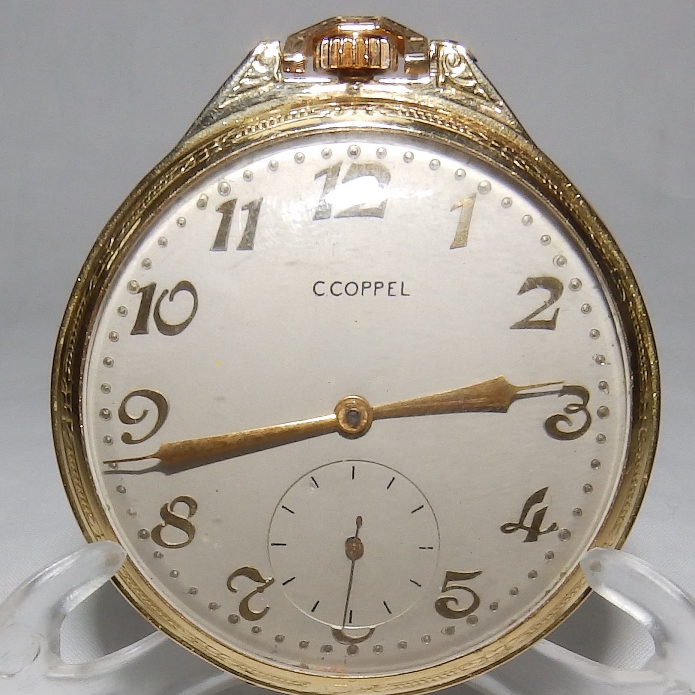 Duncan Watch Co. para C. Coppel. Reloj de Bolsillo, de Frac, Lepine y remontoir. Ca. 1900