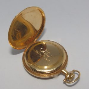 E. HOWARD WATCH CO. (Boston). Reloj de Bolsillo para caballero, lepine y remontoir. Oro 14k. USA, año 1912.
