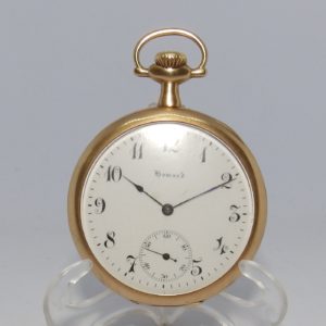 E. HOWARD WATCH CO. (Boston). Reloj de Bolsillo para caballero, lepine y remontoir. Oro 14k. USA, año 1912.