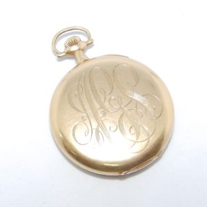 E. HOWARD WATCH CO. (Boston). Reloj de Bolsillo para caballero, lepine y remontoir. Oro 14k. USA, año 1912.