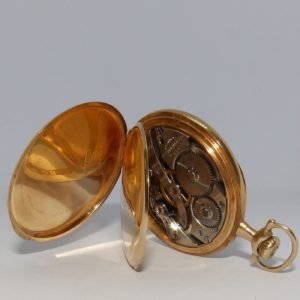 E. HOWARD WATCH CO. (Boston). Reloj de Bolsillo para caballero, lepine y remontoir. Oro 14k. USA, año 1912.