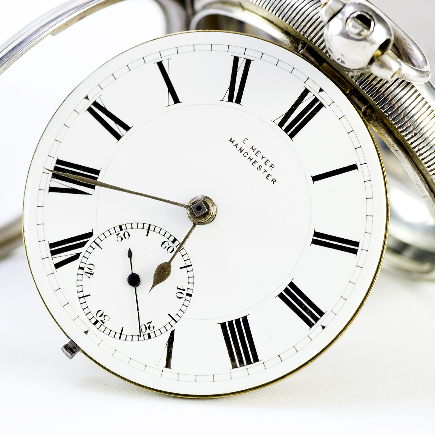 E. MEYER. Reloj de bolsillo inglés, lepine, Half Fusee (Semicatalino). Chester, 1904. E. MEYER. Reloj de bolsillo inglés, lepine, Half Fusee (Semicatalino). Chester, 1904.