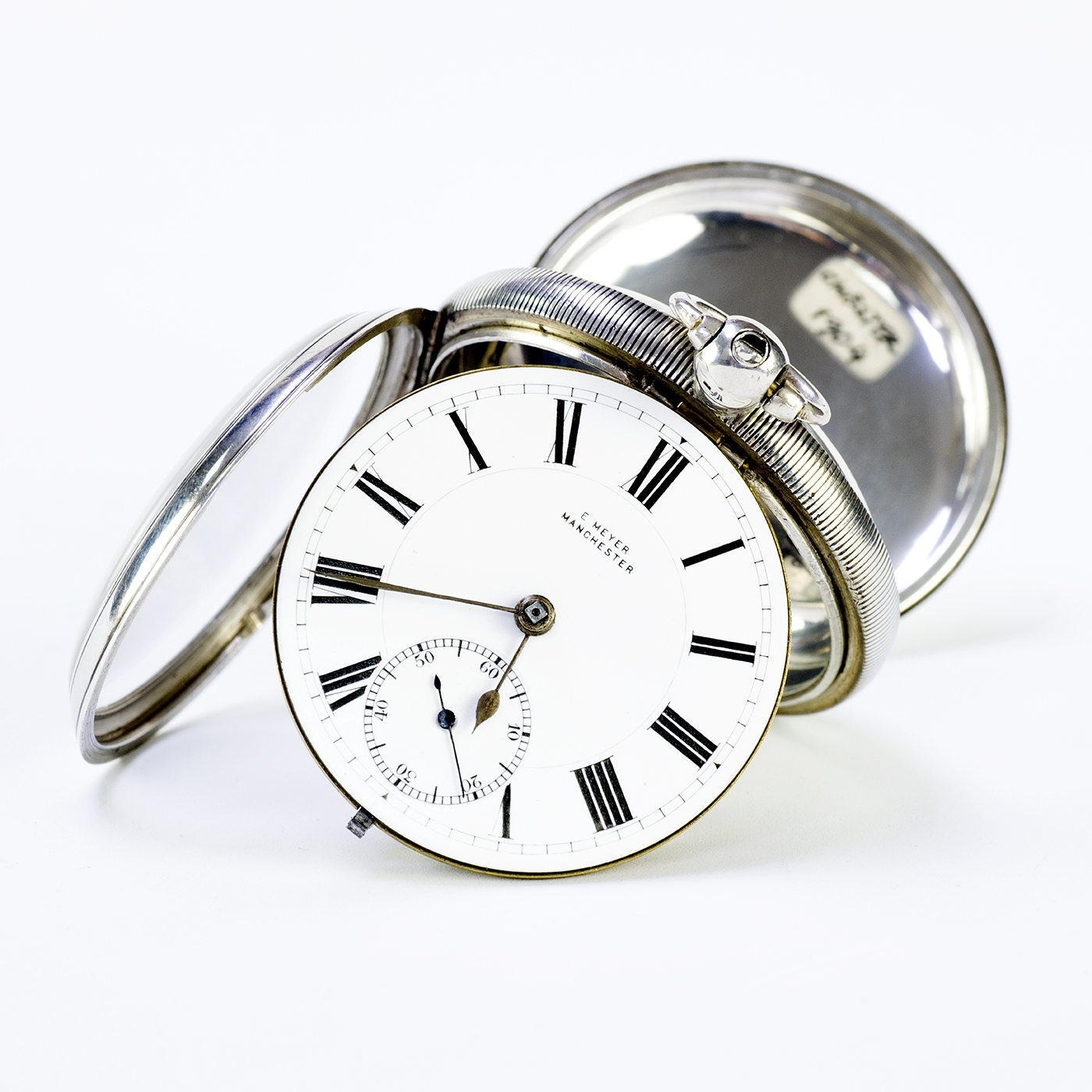 E. MEYER. Reloj de bolsillo inglés, lepine, Half Fusee (Semicatalino). Chester, 1904. E. MEYER. Reloj de bolsillo inglés, lepine, Half Fusee (Semicatalino). Chester, 1904.