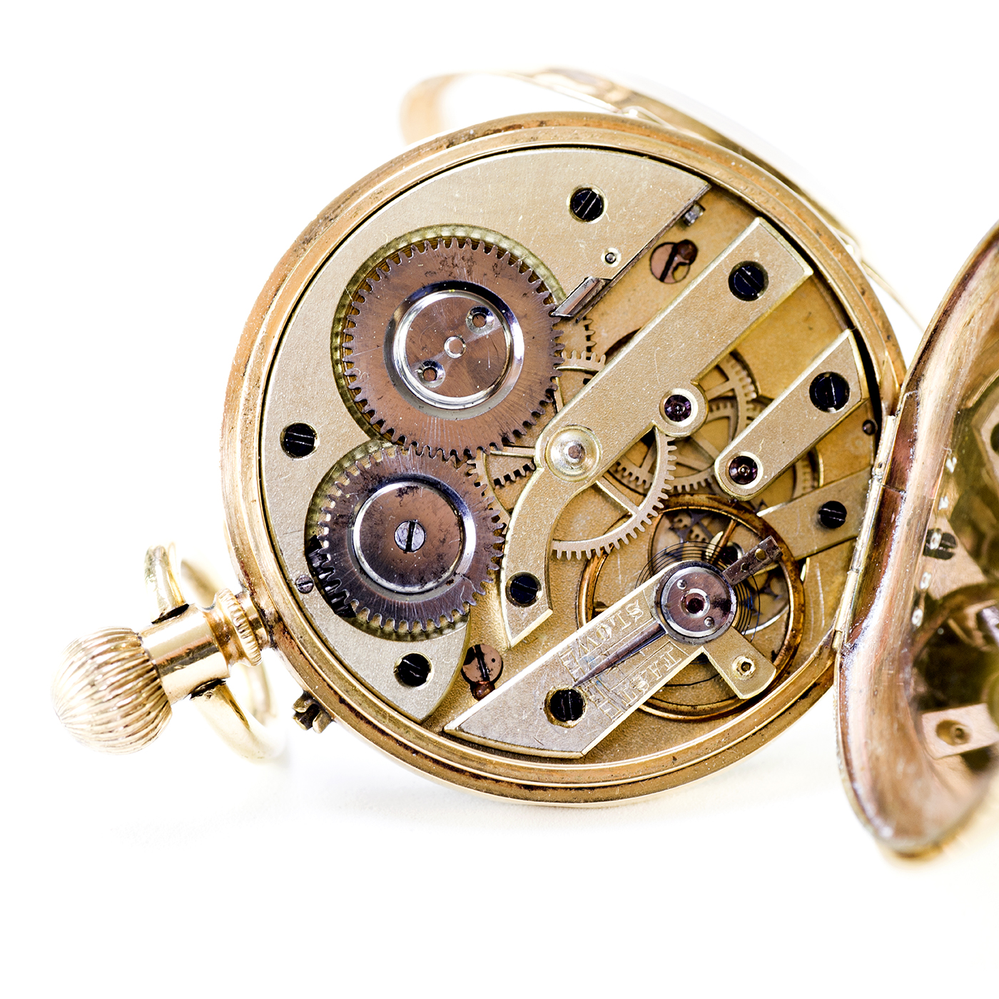 EBERHARD ET HILBERER. Reloj Austriaco de colgar, lepine y remontoir. Viena, Ca.1900. EBERHARD ET HILBERER. Reloj Austriaco de colgar, lepine y remontoir. Viena, Ca.1900.
