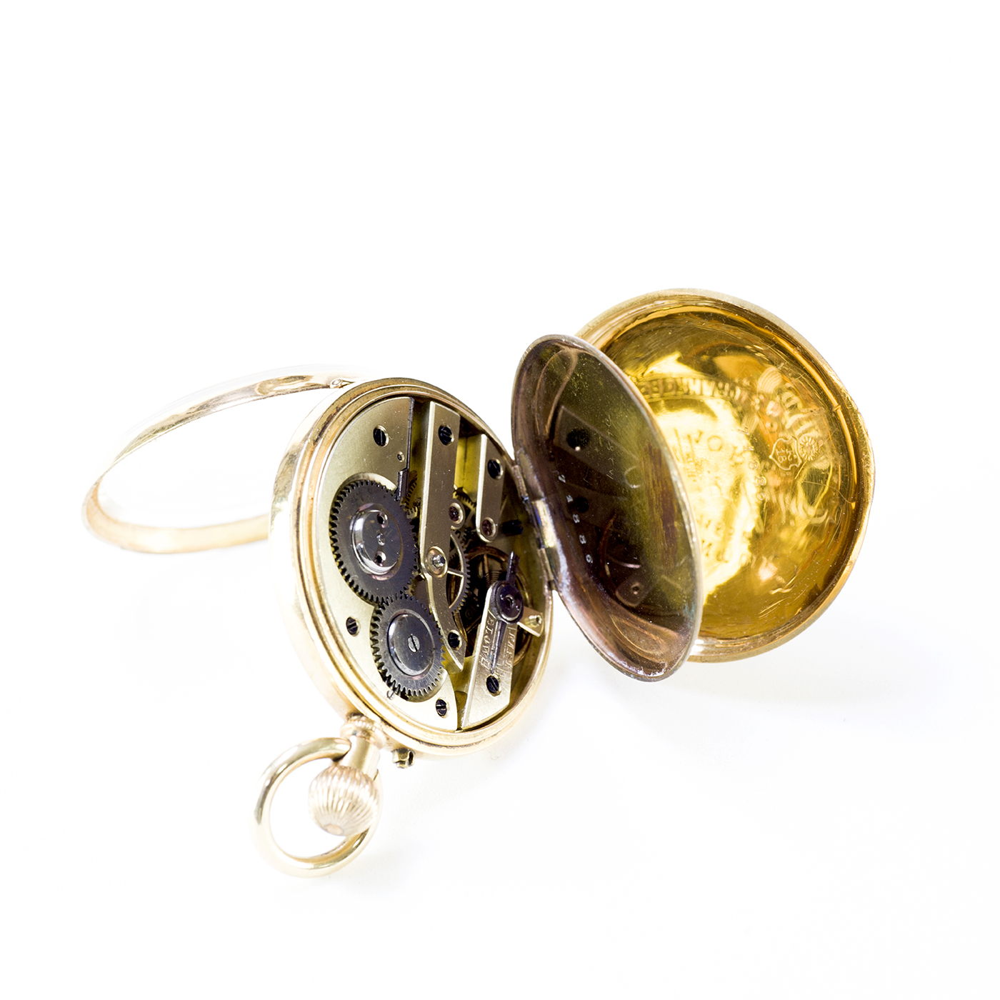 EBERHARD ET HILBERER. Reloj Austriaco de colgar, lepine y remontoir. Viena, Ca.1900. EBERHARD ET HILBERER. Reloj Austriaco de colgar, lepine y remontoir. Viena, Ca.1900.
