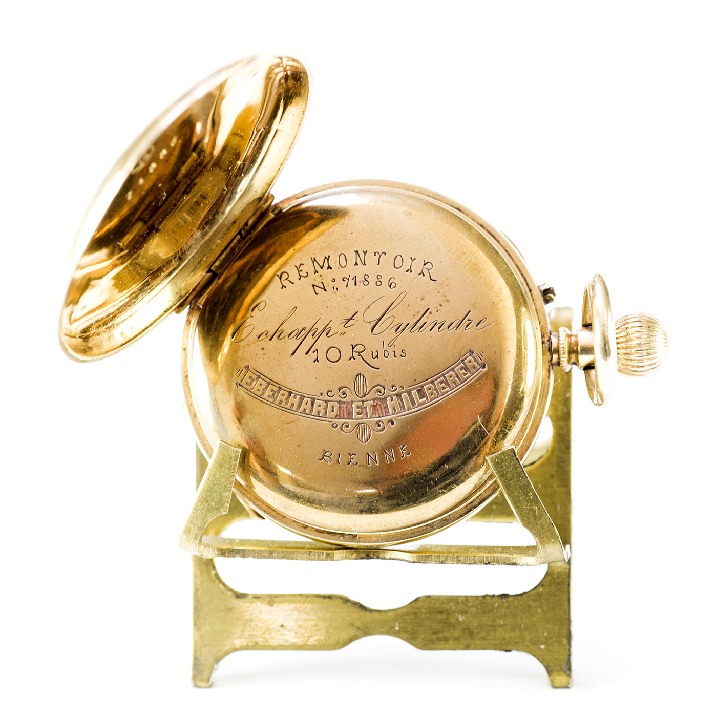 EBERHARD ET HILBERER. Reloj Austriaco de colgar, lepine y remontoir. Viena, Ca.1900. EBERHARD ET HILBERER. Reloj Austriaco de colgar, lepine y remontoir. Viena, Ca.1900.