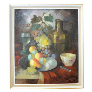 EDITH GERT. Óleo sobre lienzo. "Bodegón".