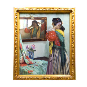 Eduardo Chicharro y Agüera. Óleo sobre Lienzo. "Frente al espejo".