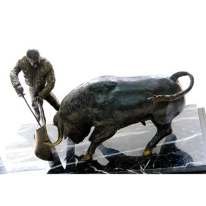 EDUARDO SORIANO. ESCULTURA EN BRONCE. Curro Romero.