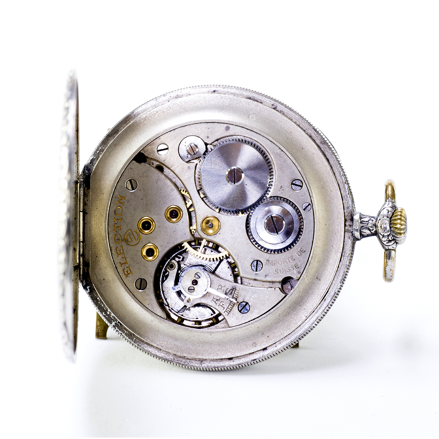 ELECTION . Reloj de bolsillo, lepine y remontoir. Suiza, ca. 1900. ELECTION . Reloj de bolsillo, lepine y remontoir. Suiza, ca. 1900.