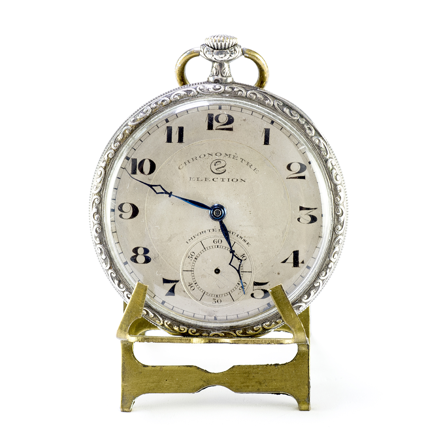 ELECTION . Reloj de bolsillo, lepine y remontoir. Suiza, ca. 1900.