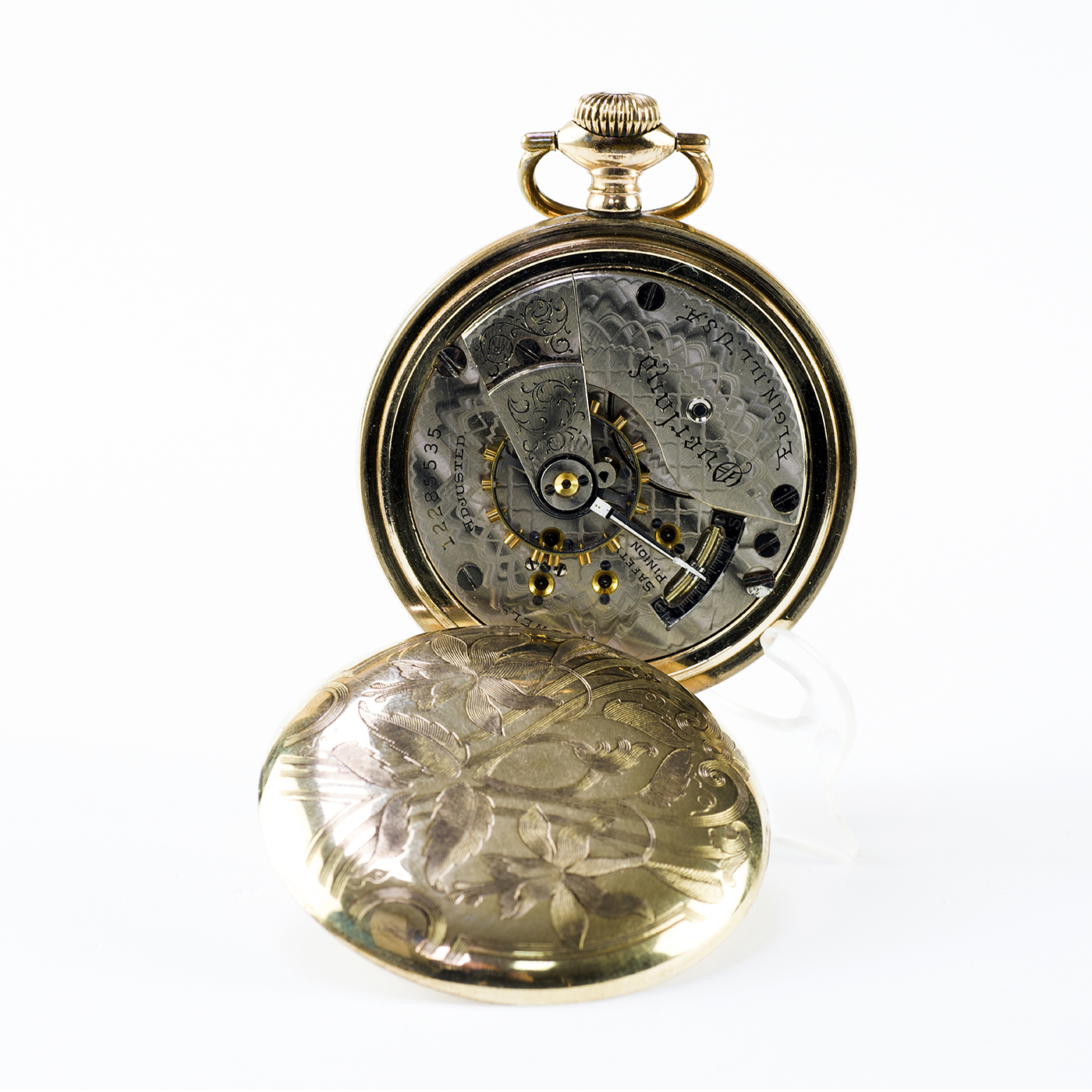 ELGIN ILL. (Overland, USA). Reloj de Bolsillo, Lepine y remontoir. USA, año 1905. ELGIN ILL. (Overland, USA). Reloj de Bolsillo, Lepine y remontoir. USA, año 1905.