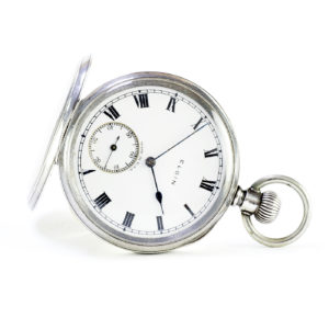 Elgin National Watch Co. (USA). Reloj de bolsillo, lepine y remontoir. Ca. 1927