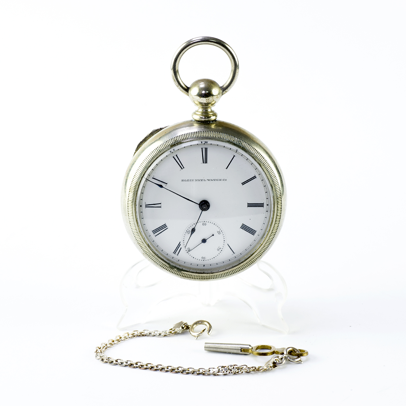 ELGIN NATIONAL WATCH COMPANY (USA). Reloj de Bolsillo para caballero, Lepine. 1884 Subastas Fígaro