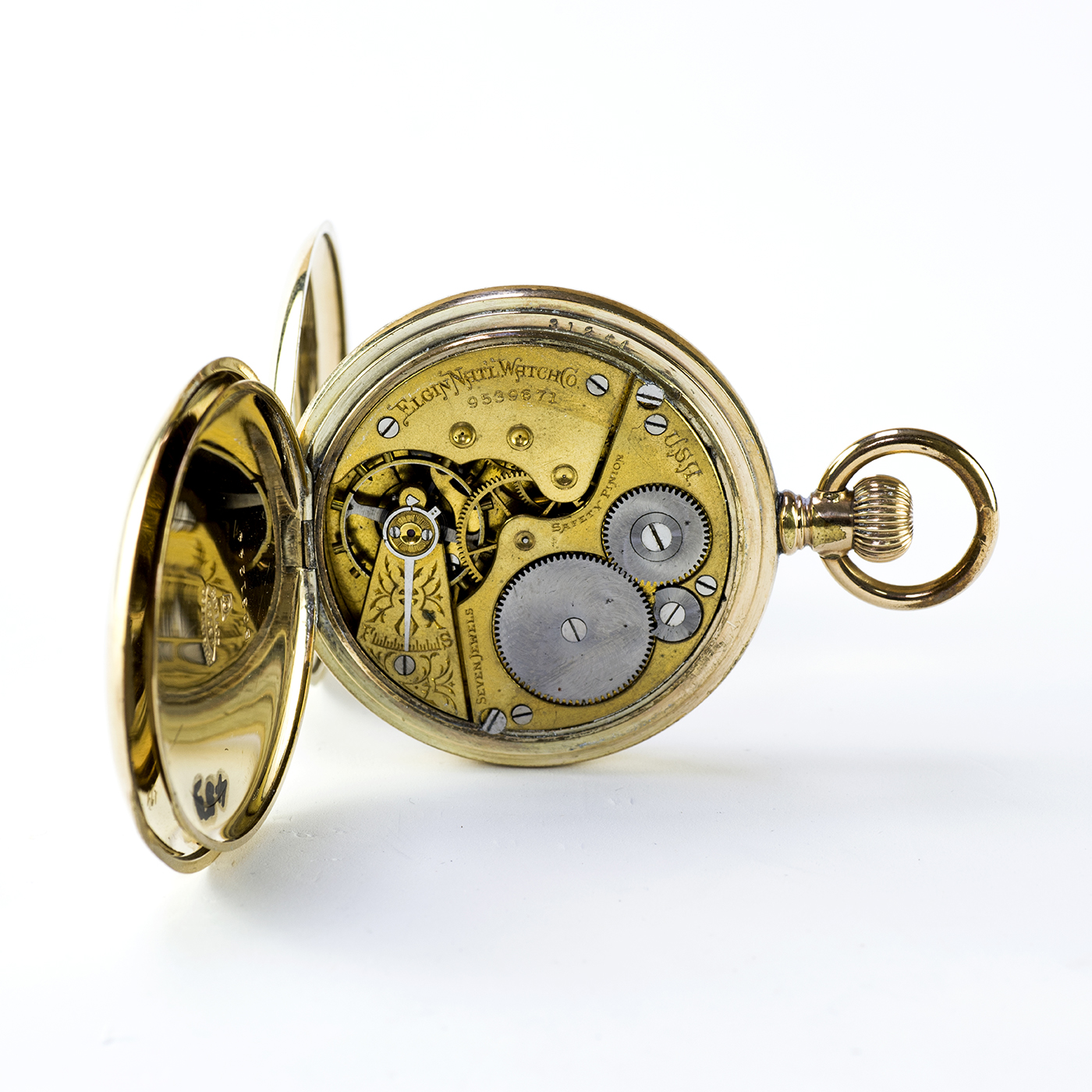 ELGIN NATL. WATCH CO. Reloj de bolsillo, Hunter, Media Saboneta (cazador), remontoir. USA, 1901. ELGIN NATL. WATCH CO. Reloj de bolsillo, Hunter, Media Saboneta (cazador), remontoir. USA, 1901.