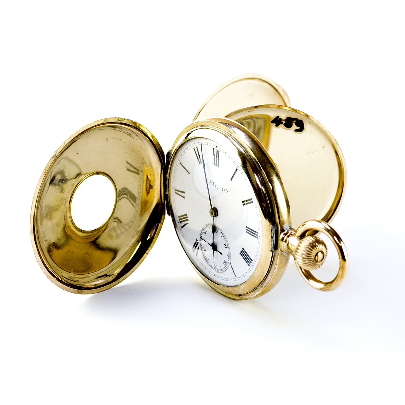 ELGIN NATL. WATCH CO. Reloj de bolsillo, Hunter, Media Saboneta (cazador), remontoir. USA, 1901. ELGIN NATL. WATCH CO. Reloj de bolsillo, Hunter, Media Saboneta (cazador), remontoir. USA, 1901.
