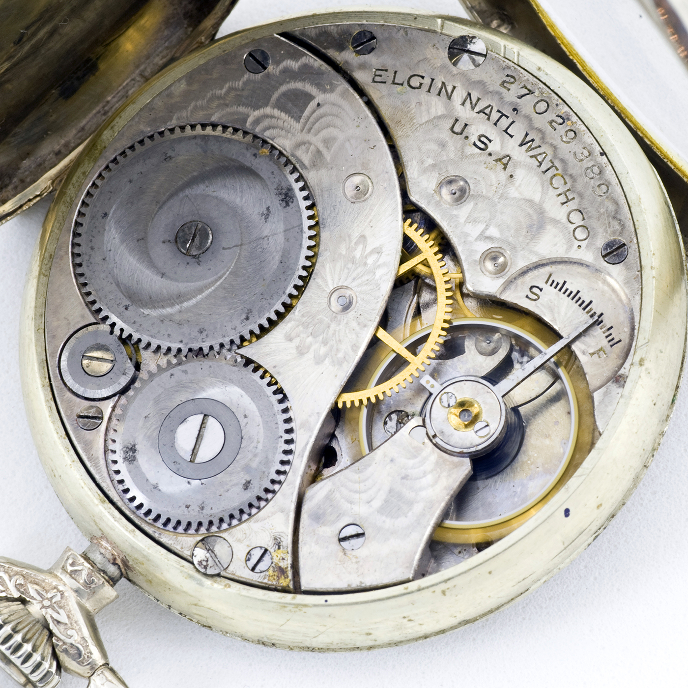 Elgin. Reloj de bolsillo de caballero, lepine y remontoir. Usa, 1923. Elgin. Reloj de bolsillo de caballero, lepine y remontoir. Usa, 1923.