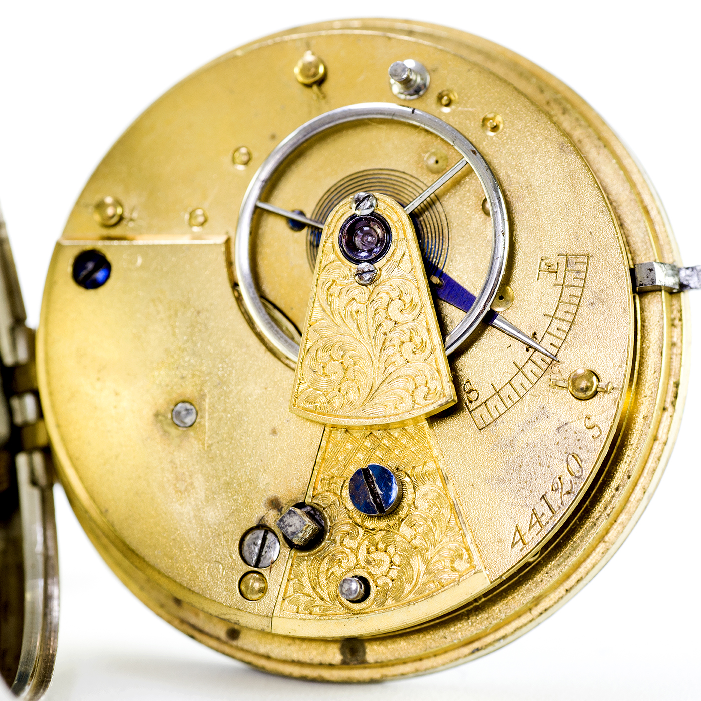 ENGLISH WATCH Co. Reloj de bolsillo, lepine, Half Fusee (Semicatalino). Birmingham, año 1882 ENGLISH WATCH Co. Reloj de bolsillo, lepine, Half Fusee (Semicatalino). Birmingham, año 1882