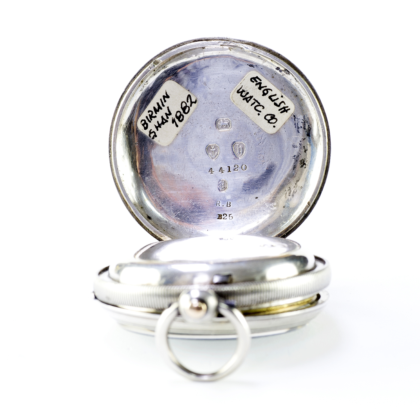 ENGLISH WATCH Co. Reloj de bolsillo, lepine, Half Fusee (Semicatalino). Birmingham, año 1882 ENGLISH WATCH Co. Reloj de bolsillo, lepine, Half Fusee (Semicatalino). Birmingham, año 1882
