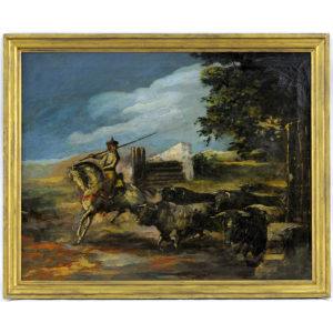 ESCUELA ANDALUZA PPS. SIGLO XX. Óleo sobre lienzo. "El Mayoral"