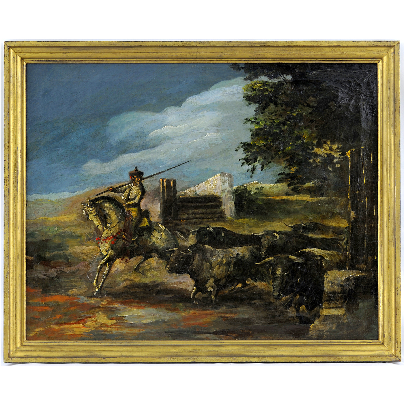 ESCUELA ANDALUZA PPS. SIGLO XX. Óleo sobre lienzo. "El Mayoral"