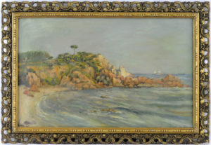 ESCUELA CATALANA SIGLO XIX. Óleo sobre lienzo. ""Marina"