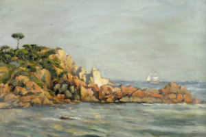 ESCUELA CATALANA SIGLO XIX. Óleo sobre lienzo. ""Marina"