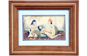 ESCUELA DE RAJASTHAN. Siglo XIX. Óleo sobre gran placa de marfil.