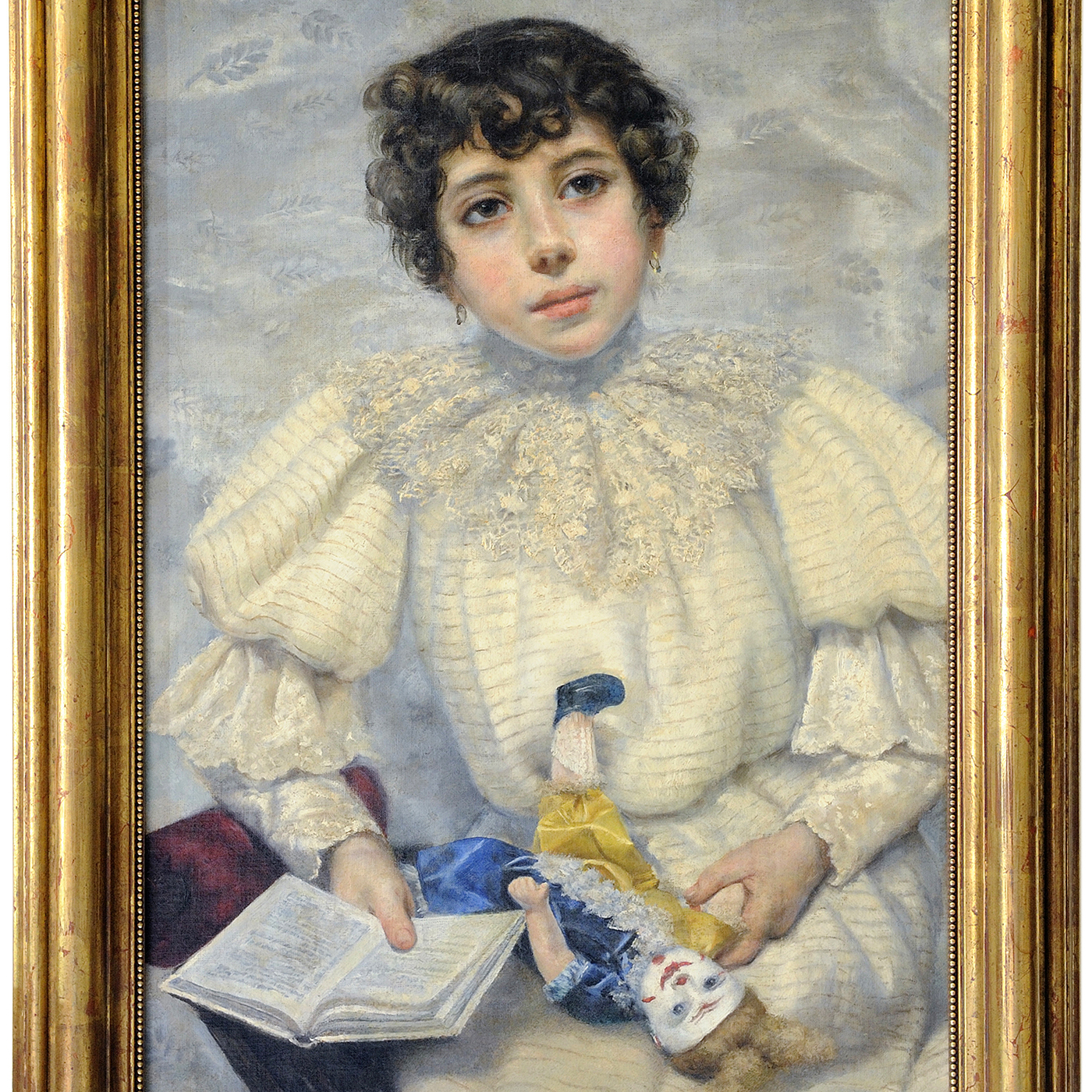 ESCUELA ESPAÑOLA, siglo XIX. Óleo sobre lienzo. ""Retrato de infanta" ESCUELA ESPAÑOLA, siglo XIX. Óleo sobre lienzo. ""Retrato de infanta"