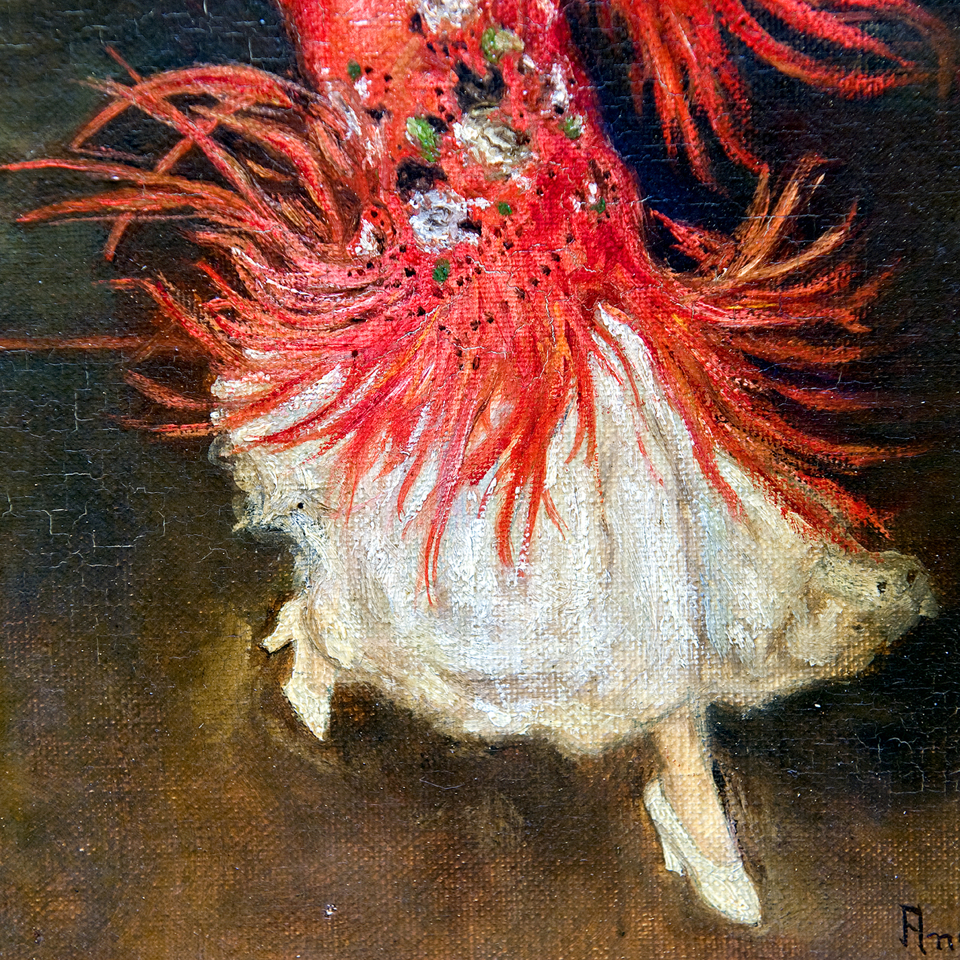 ESCUELA ESPAÑOLA SIGLO XX. Mercedes Casals, "ANGELITA". Óleo sobre cartón. "Bailaora". ESCUELA ESPAÑOLA SIGLO XX. Mercedes Casals, "ANGELITA". Óleo sobre cartón. "Bailaora".