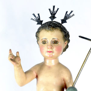 ESCUELA SEVILLANA SIGLO XVII. Escultura de Niño Jesús.