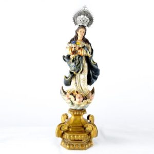 ESCULTURA DE VIRGEN INMACULADA, PPS. SIGLO XX, ESCUELA SEVILLANA.
