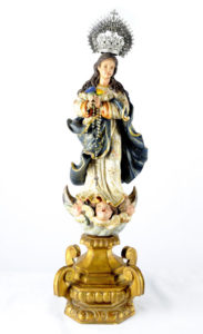 ESCULTURA DE VIRGEN INMACULADA, PPS. SIGLO XX, ESCUELA SEVILLANA.