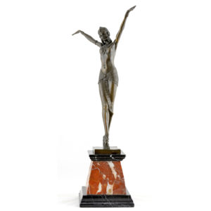 ESCULTURA EN BRONCE DE BAILARINA ORIENTAL