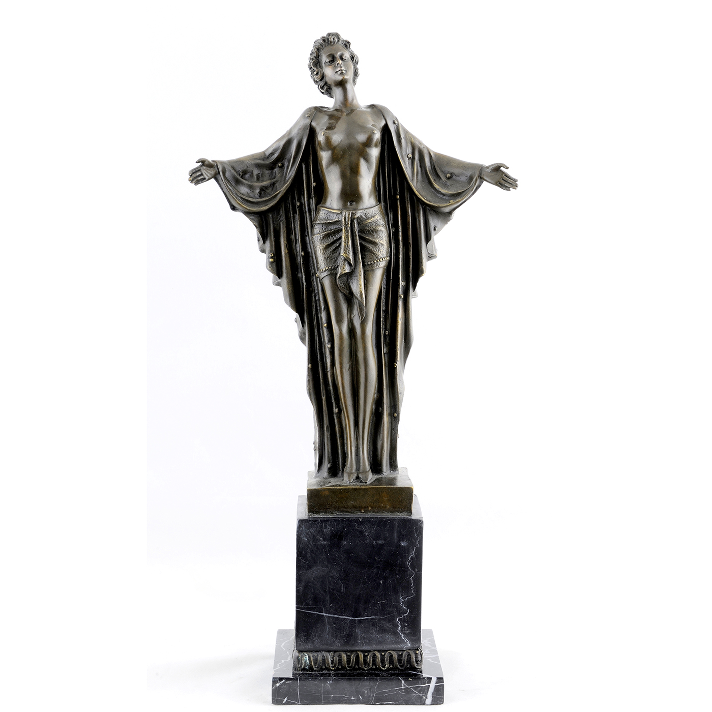 ESCULTURA EN BRONCE DE DAMA. D.H. CHIPARUS.