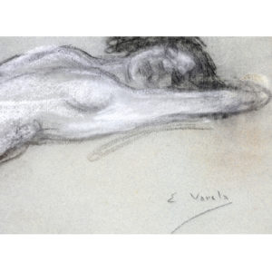 EULOGIO VARELA Y SARTORIO. Dibujo a lápiz, carbón y clarión.