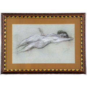 EULOGIO VARELA Y SARTORIO. Dibujo a lápiz, carbón y clarión.